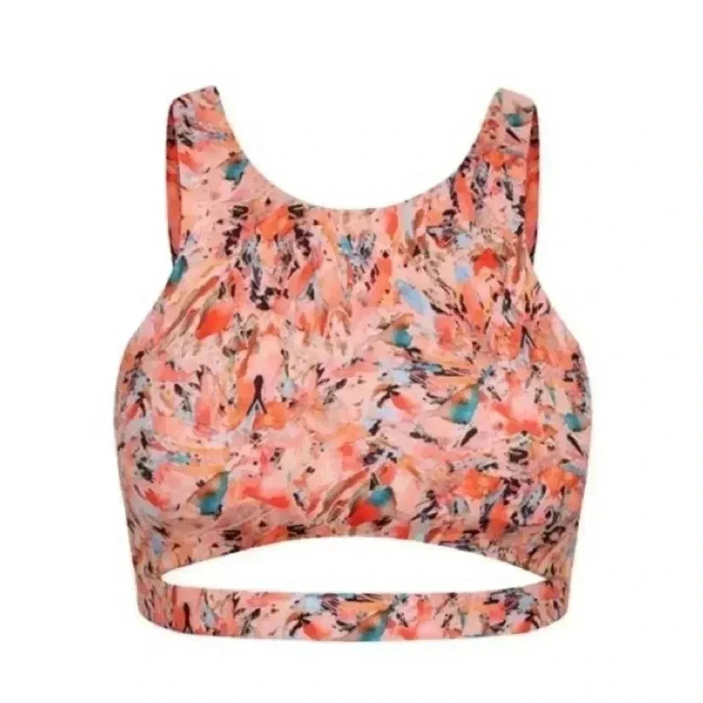 Cleo Harper Womens Workout Yoga Athletic Limited Edition Print Coco Sportsbra Xs